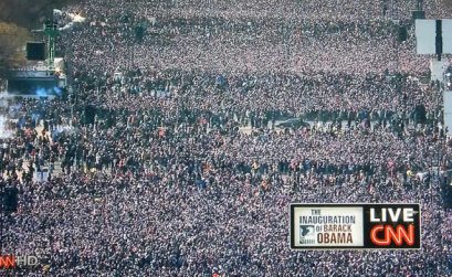 Multitud de personas en la televisión